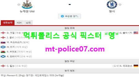 11월21일 EPL 분석 뉴캐슬 vs 첼시 먹폴 픽스터 영