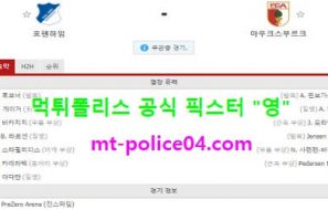 12월8일 분데스리가 분석 호펜하임 vs 아우크스부르크 먹폴 픽스터 영