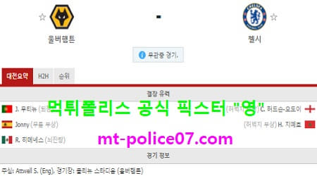 12월16일 EPL 분석 울버햄튼 vs 첼시 먹폴 픽스터 영