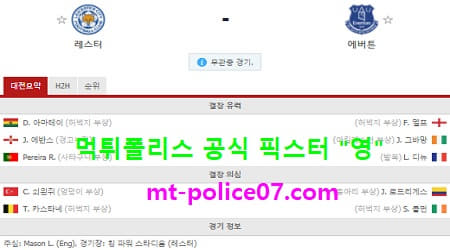 12월17일 EPL 분석 레스터시티 vs 에버튼 먹폴 픽스터 영 12월17일 EPL 분석 레스터시티 vs 에버튼 먹폴 픽스터 영