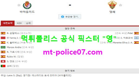 1월20일 라리가 분석 바야돌리드 vs 엘체 먹폴 픽스터 영 1월20일 라리가 분석 바야돌리드 vs 엘체 먹폴 픽스터 영
