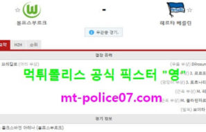 2월27일 분데스리가 분석 볼푸스부르크 vs 헤르타베를린 먹폴 픽스터 영