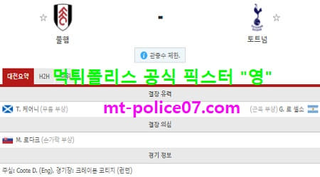 3월5일 EPL 분석 풀햄 vs 토트넘 먹폴 픽스터 영 3월5일 EPL 분석 풀햄 vs 토트넘 먹폴 픽스터 영