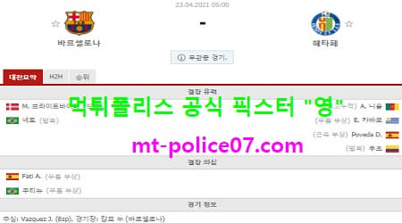 4월23일 라리가 분석 바르셀로나 vs 헤타페 먹폴 픽스터 영 4월23일 라리가 분석 바르셀로나 vs 헤타페 먹폴 픽스터 영