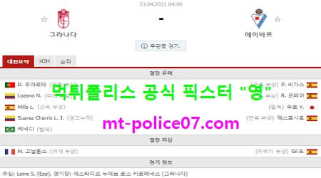 4월23일 라리가 분석 그라나다 vs 에이바르 먹폴 픽스터 영 4월23일 라리가 분석 그라나다 vs 에이바르 먹폴 픽스터 영