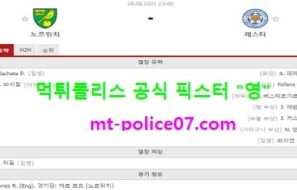 8월28일 EPL 분석 노리치 vs 레스터 먹폴 픽스터 영