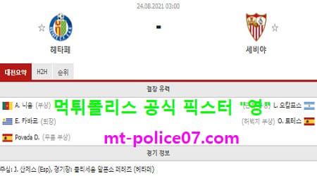 8월24일 라리가 분석 헤타페 vs 세비야 먹폴 픽스터 영 8월24일 라리가 분석 헤타페 vs 세비야 먹폴 픽스터 영