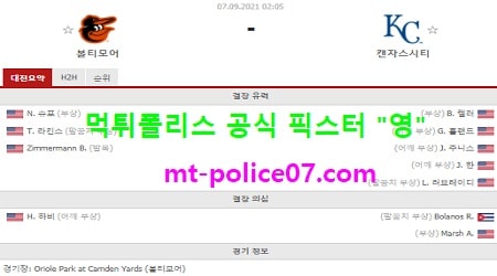 9월7일 MLB 분석 볼티모어 vs 캔자스시티 먹폴 픽스터 영 9월7일 MLB 분석 볼티모어 vs 캔자스시티 먹폴 픽스터 영