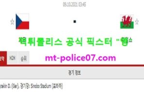 10월9일 월드컵예선 분석 체코 vs 웨일스 먹폴 픽스터 영