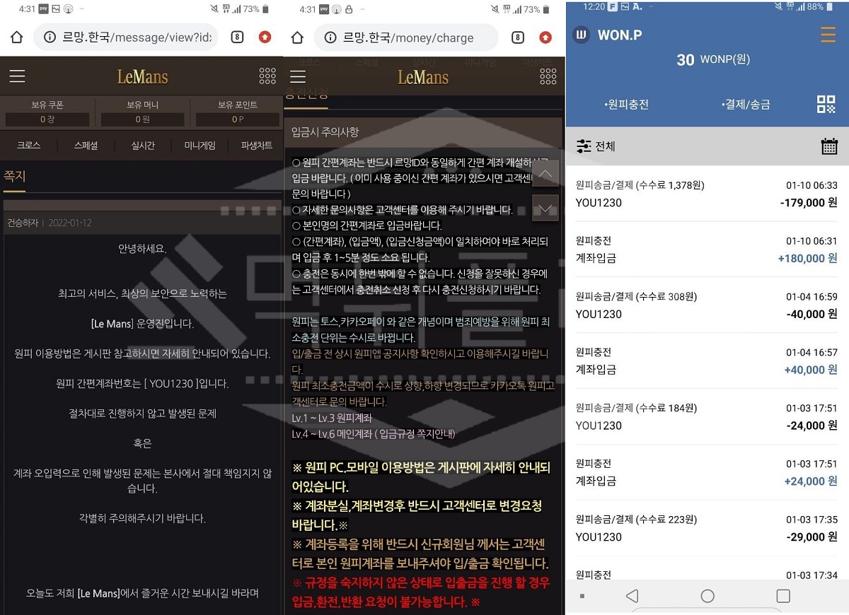 르망 먹튀