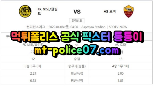 4월8일 유로파리그 글림트 로마 분석 먹폴 퉁퉁이 4월8일 유로파리그 글림트 로마 분석 먹폴 퉁퉁이
