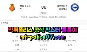 4월20일 라리가 마요르카 알라베스 분석 먹폴 퉁퉁이 4월20일 라리가 마요르카 알라베스 분석 먹폴 퉁퉁이