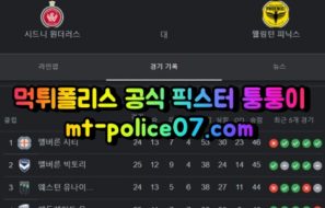 5월5일 호주A리그 시드니 웰링턴 분석 먹폴 퉁퉁이