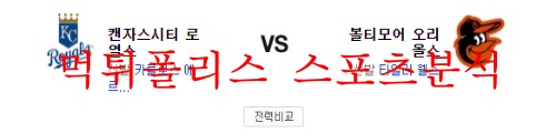5월10일 MLB 볼티모어 캔자스시티 분석 먹튀폴리스