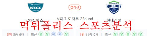 12월8일 V리그 GS칼텍스 서울KIXX 현대건설 힐스테이트 분석 먹튀폴리스