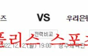 12월12일 WKBL 청주 KB스타즈 우리은행 우리WON 분석 먹튀폴리스