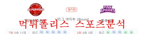 12월7일 V리그 페퍼저축은행 AI페퍼스 흥국생명 핑크스파이더스 분석 먹튀폴리스