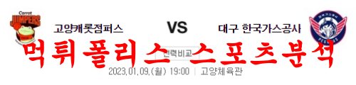 1월9일 KBL 고양 캐롯 점퍼스 대구 한국가스공사 페가수스 분석 먹튀폴리스