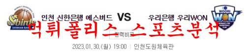 1월30일 WKBL 신한은행 에스버드 우리은행 우리WON 여농분석 먹튀폴리스