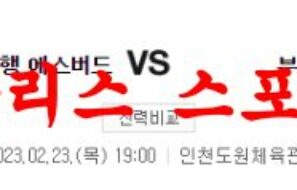 2월23일 WKBL 신한은행 에스버드 하나원큐 국내 여자농구 분석 먹튀폴리스