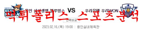 2월16일 WKBL 삼성생명 블루밍스 우리은행 우리WON 국내 여농분석 먹튀폴리스