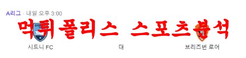 2월18일 호주A리그 시드니 FC 브리즈번 로어 FC 해외축구 프리뷰 먹튀폴리스