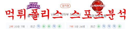 2월15일 V리그 흥국생명 핑크스파이더스 페퍼저축은행 AI페퍼스 분석 먹튀폴리스