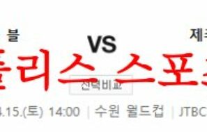 4월15일 K리그 수원삼성 블루윙즈 제주 유나이티드 FC 국내 축구분석 먹튀폴리스