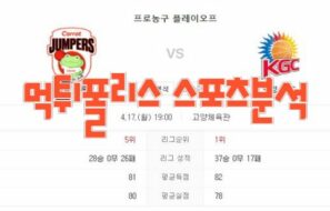 2023년4월17일 KBL 고양캐롯점퍼스 안양 KGC 인삼공사 프로농구 분석 먹튀폴리스