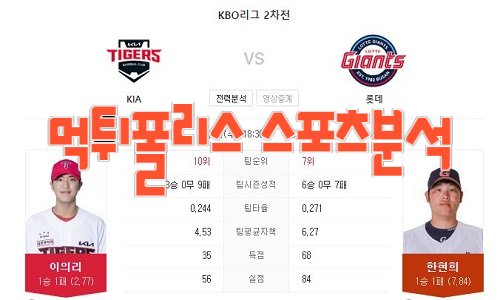 2023년4월19일 KBO KIA 타이거즈 롯데 자이언츠