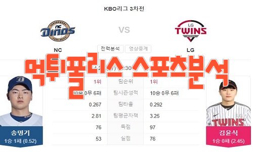 2023년4월20일 KBO NC 다이노스 LG 트윈스