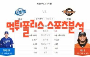 2023년5월10일 KBO 삼성 라이온즈 한화 이글스 프로야구 분석 먹튀폴리스