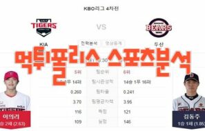 2023년5월12일 KBO KIA 타이거즈 두산 베어스 프로야구 분석 먹튀폴리스