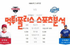 2023년5월17일 KBO KIA 타이거즈 삼성 라이온즈 프로야구 분석 먹튀폴리스
