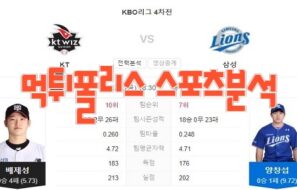 2023년5월26일 KBO kt wiz 삼성 라이온즈 프로야구 분석 먹튀폴리스