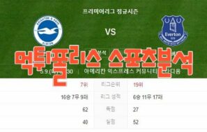 2023년5월9일 EPL 브라이튼 앤 호브 알비온 FC 에버턴 FC 해외축구 분석 먹튀폴리스