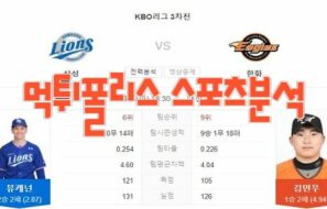 2023년5월9일 KBO 삼성 라이온즈 한화 이글스 프로야구 분석 먹튀폴리스