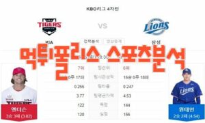 2023년5월16일 KBO KIA 타이거즈 삼성 라이온즈