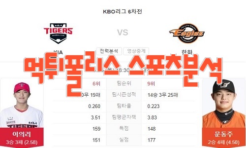 2023년5월25일 KBO KIA 타이거즈 한화 이글스