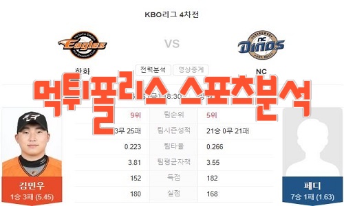 2023년5월26일 KBO 한화 이글스 NC 다이노스