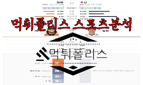 5월4일 KBO 한화 이글스 두산 베어스
