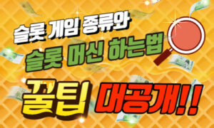 슬롯 게임 종류와 간편하게 슬롯 머신 하는법 꿀팁 공개