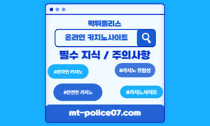 온라인 카지노사이트 이용 시 필수 지식과 주의사항