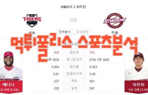 2023년6월15일 KBO KIA 타이거즈 키움 히어로즈 프로야구 분석 먹튀폴리스