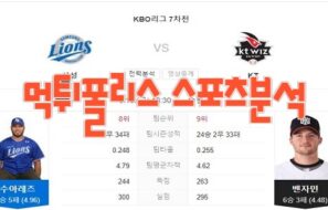 2023년6월16일 KBO 삼성 라이온즈 kt wiz 프로야구 분석 먹튀폴리스