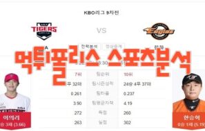 2023년6월22일 KBO KIA 타이거즈 한화 이글스 프로야구 분석 먹튀폴리스