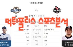 2023년6월30일 KBO NC 다이노스 kt wiz 프로야구 분석 먹튀폴리스