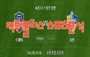 2023년6월6일 K리그1 수원FC 울산 현대 프로축구 분석 먹튀폴리스