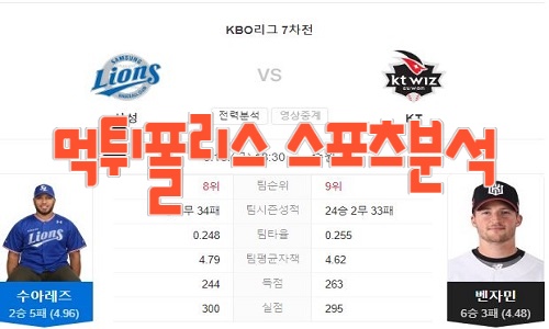 2023년6월16일 KBO 삼성 라이온즈 kt wiz