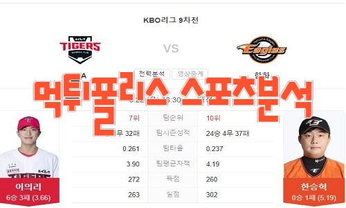 2023년6월22일 KBO KIA 타이거즈 한화 이글스